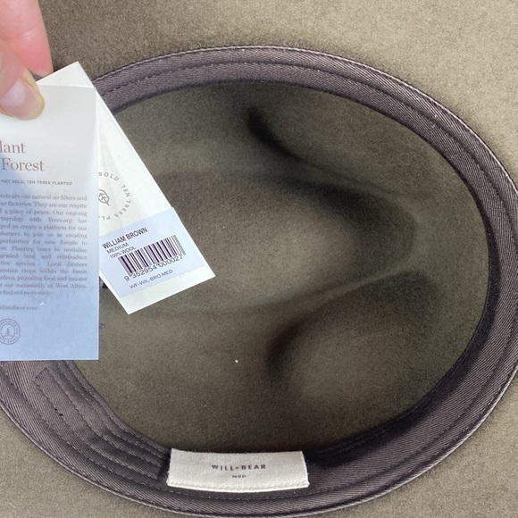 Western Cowboy Will + Bear William Brown Wool Crushable Travel Hat size Medium main image 4